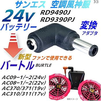 Amazon.co.jp: CNCTWO(コネクトツー) サンエス 空調風神服 24v